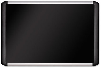 MasterVision® Soft-touch Bulletin Board,  36 x 48, Silver/Black
