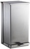 A Picture of product BOB-220816 Foot-Operated Waste Receptacle.  Satin-Finish Stainless Steel.