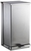 A Picture of product BOB-221216 Foot-Operated Waste Receptacle. Satin-Finish Stainless Steel.
