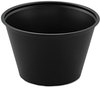 A Picture of product DCC-P400BLK SOLO® Cup Company Polystyrene Portion Cups,  4oz, Black, 250/Bag, 10 Bags/Carton