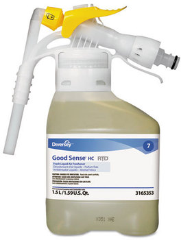 Diversey™ Good Sense® Liquid Odor Counteractant,  Fresh, 1.5L RTD Bottle, 2/Carton