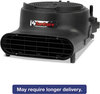 A Picture of product EUR-6055A Sanitaire® Precision Air Mover,  3400 FPM, Black, 22 x 16 1/2 x 11 1/2, 120 V