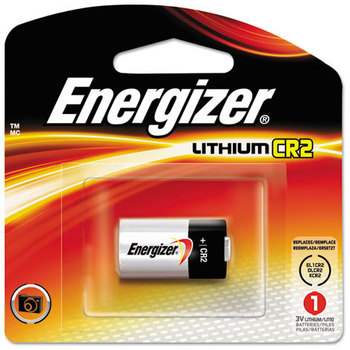 Energizer® Photo Lithium Batteries,  CR2, 3V, 1 Battery/Pack