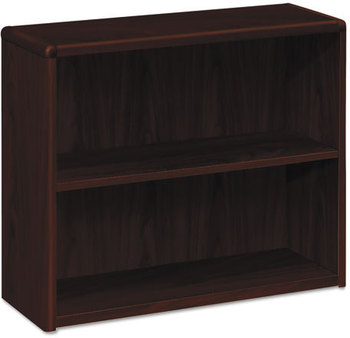 HON® 10700 Series™ Wood Bookcases Bookcase, Two-Shelf, 36w x 13.13d 29.63h, Mahogany