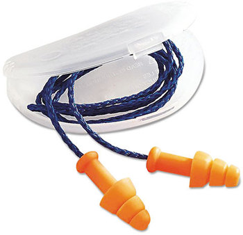 Howard Leight® by Honeywell SmartFit® Multiple-Use Earplugs,  Cordless, 25NRR, Orange, 100 Pairs