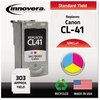 A Picture of product IVR-CL41 Innovera® CL41 Ink Cartridge Remanufactured Tri-Color Replacement for CL-41 (0617B002), 303 Page-Yield