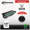 A Picture of product IVR-E400A Innovera® E400A, E401A, E402A, E403A Toner Remanufactured Black Replacement for 507A (CE400A), 5,500 Page-Yield