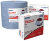 A Picture of product KCC-12891 WypAll* X90 Cloths,  Brag Box, 11 1/10 x 16 4/5, Denim Blue, 136/Box, 1 Box/Carton