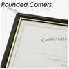 A Picture of product NUD-11880 NuDell™ EZ Mount Document Frame,  Plastic, 8-1/2 x 11, Black/Gold