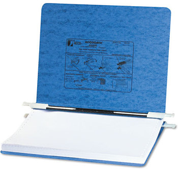 ACCO PRESSTEX® Covers with Storage Hooks 2 Posts, 6" Capacity, 11.75 x 8.5, Light Blue