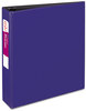 A Picture of product AVE-27551 Avery® Durable Non-View Binder with DuraHinge® and Slant Rings 3 2" Capacity, 11 x 8.5, Blue