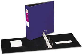 Avery® Durable Non-View Binder with DuraHinge® and Slant Rings 3 2" Capacity, 11 x 8.5, Blue