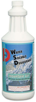 Big D Industries Water-Soluble Deodorant,  Mountain Air, 32oz, 12/Carton