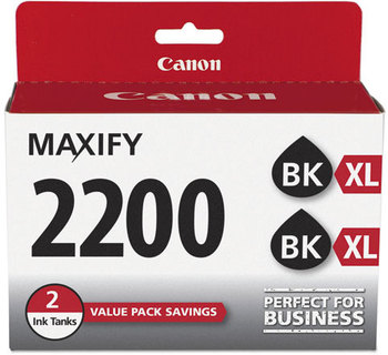 Canon® 9255B001-9306B001 Ink,  Black, 2/PK