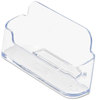 A Picture of product DEF-70101 deflecto® Horizontal Business Card Holder,  3 3/4w x 1 7/8h x 1 1/2d, Clear