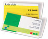 A Picture of product FEL-52031 Fellowes® Laminating Pouches 5 mil, 3.75" x 2.25", Gloss Clear, 100/Pack