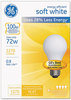 A Picture of product GEL-66247 GE Halogen Bulb,  Globe, 43 Watts, Soft White, 4/Pack