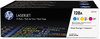 A Picture of product HEW-CF371AM HP CE320A-CE323AG Toner,  (CF371A-M) 3-pk Cyan/Magenta/Yellow Original LaserJet Toner Cartridges