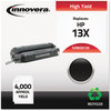 A Picture of product IVR-83013X Innovera® 83013, 83013PK3, 83013X Toner Cartridge Remanufactured Black High-Yield Replacement for 13X (Q2613X), 4,000 Page-Yield