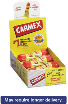 Carmex® Lip Balm,  Original Flavor, .35oz, 12/Box