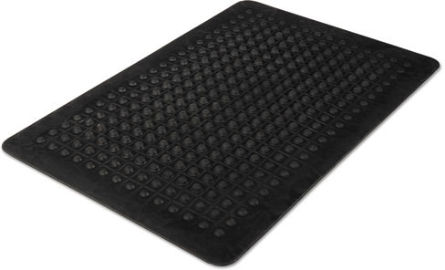 Guardian Air Step Antifatigue Mat - Polypropylene - 24 x 36 - Black