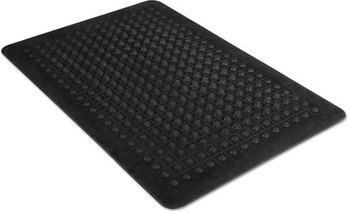 Guardian Flex Step Rubber Anti-Fatigue Mat,  Polypropylene, 24 x 36, Black