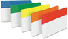 A Picture of product MMM-686ROYGB Post-It® Tabs Solid Color 1/5-Cut, Assorted Colors, 2" Wide, 30/Pack