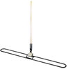 A Picture of product BWK-1490 Boardwalk® Clip-On Dust Mop Handle,  Lacquered Wood, Swivel Head, 1" Dia. x 60in Long