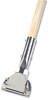 A Picture of product BWK-1490 Boardwalk® Clip-On Dust Mop Handle,  Lacquered Wood, Swivel Head, 1" Dia. x 60in Long