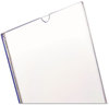 A Picture of product DEF-590101 deflecto® Slanted Desktop Sign Holder,  Plastic, 8 1/2 x 11, Clear