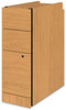 A Picture of product HON-105093C HON® Narrow Box/Box/File Pedestal Left or Right, 3-Drawers: Legal/Letter, Harvest, 9.5" x 22.75" 28"