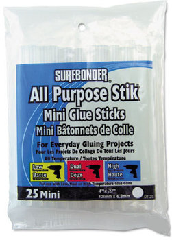 Surebonder® Hot Melt Glue Sticks,  All Temps, 25/PK