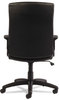 A Picture of product ALE-YR4119 Alera® YR Series Executive High-Back Swivel/Tilt Bonded Leather Chair Supports 275 lb, 17.71" to 21.65" Seat Height, Black