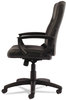 A Picture of product ALE-YR4119 Alera® YR Series Executive High-Back Swivel/Tilt Bonded Leather Chair Supports 275 lb, 17.71" to 21.65" Seat Height, Black