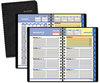 A Picture of product AAG-760205 AT-A-GLANCE® QuickNotes® Weekly/Monthly Appointment Book Weekly Block Format 8.5 x 5.5, Black Cover, 12-Month (Jan to Dec): 2025