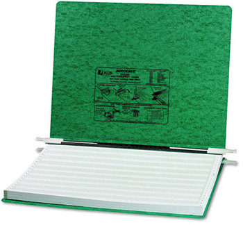 ACCO PRESSTEX® Covers with Storage Hooks 2 Posts, 6" Capacity, 14.88 x 11, Dark Green