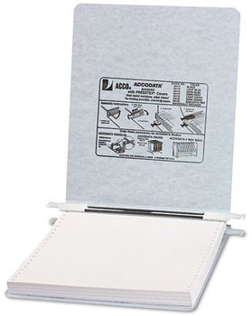 ACCO PRESSTEX® Covers with Storage Hooks 2 Posts, 6" Capacity, 9.5 x 11, Light Gray