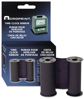 Acroprint® Model 125 Heavy-Duty Manual Print Time Recorder Ribbon,  Blue