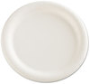 A Picture of product AJM-CP9AJCWWH AJM Packaging Corporation Premium Coated Paper Plates,  9" dia, White, 125/Pack, 4 Packs/Carton