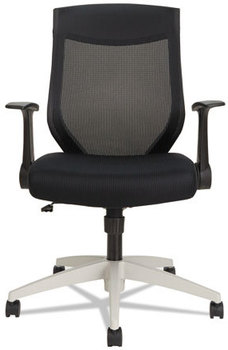 Alera® EB-K Series Synchro Mid-Back Mesh Chair,  Black/Cool Gray Frame