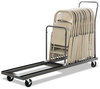 A Picture of product ALE-FTCART Alera® Chair/Table Cart Metal, 600 lb Capacity, 20.86" x 50.78" to 72.04" 43.3", Black