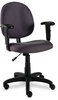 A Picture of product ALE-VT48FA10B Alera® Essentia Series Swivel Task Chair Supports Up to 275 lb, 17.71" 22.44" Seat Height, Black
