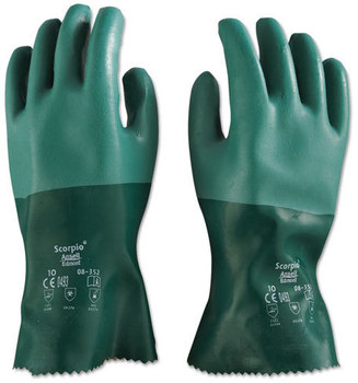AnsellPro Scorpio® Neoprene Gloves,  Green, Size 10