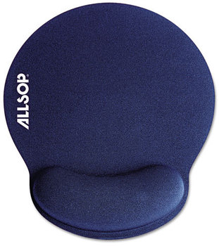 Allsop® MousePad Pro™ Memory Foam Mouse Pad,  9 x 10 x 1, Blue