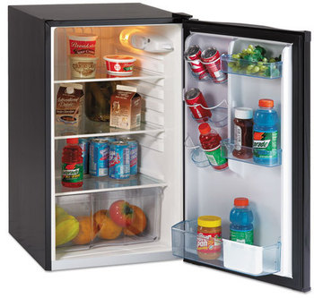 Avanti 4.4 Cu. Ft. Auto-Defrost Refrigerator,  19 1/2"w x 22"d x 33"h, Black