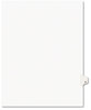 A Picture of product AVE-01421 Avery® Preprinted Legal Exhibit Index Tab Dividers with Black and White Tabs,  1-Tab, Title U, Ltr, White, 25/PK