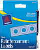 A Picture of product AVE-05721 Avery® Binder Hole Reinforcements in Dispenser Pack 0.25" Dia, Clear, 200/Pack, (5721)