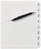 A Picture of product AVE-16371 Avery® Write & Erase Big Tab™ Durable Plastic Dividers and 3-Hole Punched, 8-Tab, 11 x 8.5, White, 1 Set