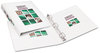 A Picture of product AVE-17012 Avery® Durable View Binder with DuraHinge® and Slant Rings 3 1" Capacity, 11 x 8.5, White