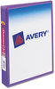 A Picture of product AVE-17116 Avery® Mini Size Durable View Binder with Round Rings 3 1" Capacity, 8.5 x 5.5, White